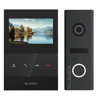Комплект відеодомофону Slinex SQ-04 black + ML-17HR Graphite