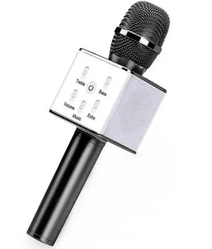Универсальный караоке-микрофон Q7 с Bluetooth и чехлом Черный