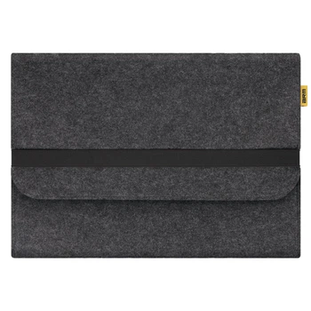 Чехол-конверт для ноутбука MacBook 13-14 , черный, Feltery Case AS3, войлочный, горизонтальный, защитный, с защитой от царапин, на резинке, универсальный, ArmorStandart (ARM70772)