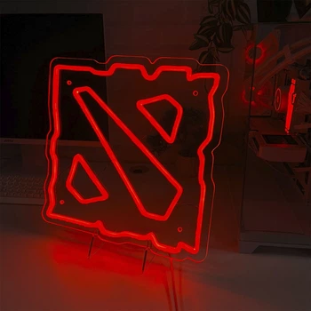 Неоновая вывеска N.F.G. Dota 2 Дота 40x40см
