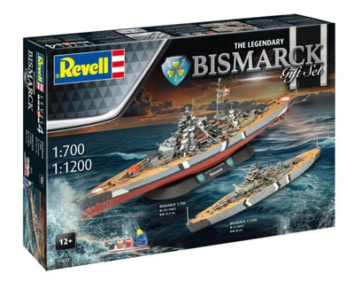 Набір моделей 1:700 і 1:1200 кораблі Легендарний Бісмарк Revell 05637