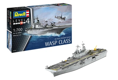 Збірна модель 1:700 штурмовий авіаносець USS WASP CLASS Revell 05178