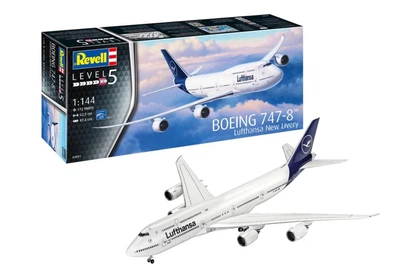 Збірна модель 1:144 літак Boeing 747-8I 'Lufthansa' New Livery Revell 03891