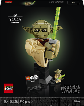 Zestaw klocków LEGO Star Wars Popiersie Yody 399 elementów (75438)