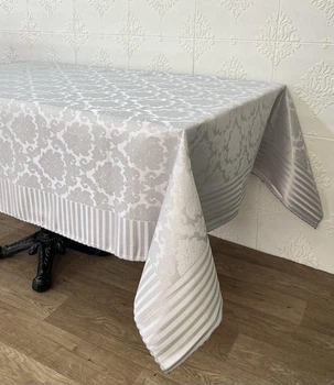 Скатертина тефлонова Masali 160x160 Jumbo-2 Gri PVS