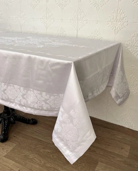 Скатертина тефлонова Masali 160x160 Jumbo White PVS