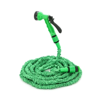 Поливочный шланг Voltronic KY-225G, 7.5-22.5м/75ft, + распылитель, насадка на кран, Green, Box (KY-225G)