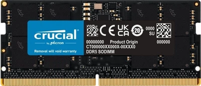 Pamięć RAM Crucial SODIMM DDR5-5600 16384MB PC5-44800 Bulk (CT16G56C46S5T)