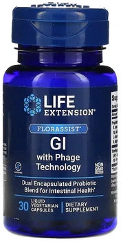 Пробіотик Life Extension Florassist GI with Phage Technology 30 капсул (737870212539)
