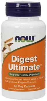 Пробіотик Now Foods Digest Ultimate Травні ферменти 60 капсул (733739029652)