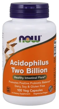 Пробіотик Now Foods Acidophilus 2 Billion 100 капсул (733739029058)