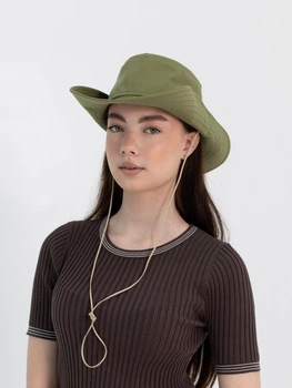Панама ковбойка літня D.Hats колір хакі