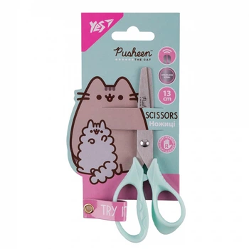 Ножицы детские с резиновыми вставками 13 см Pusheen 480462 YES