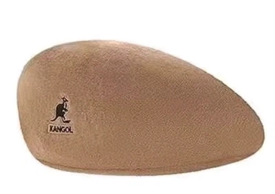 Kangol берет бежевий кепка шапка кангол вовна