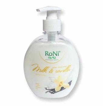 Крем-мило RoNi Milk & Vanilla з гліцерином, пет-банка, 450 г