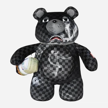 Plecak miejski Sprayground Sip N' Smoke Moneybear 910B8224NSZ Czarny (800070353667)