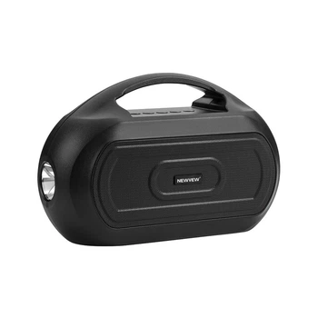 Портативна колонка з ліхтарем NEWVEW NV-V50 Solar Panel/BT/USB/TF/FM/AUX Black