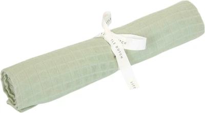 Otulacz muślinowy Little Dutch Pure Sage 120x120 cm (8721122570326)