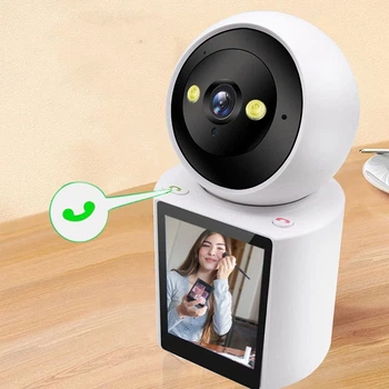 Настольная камера, видео няня WIFI V3 ICSEE ART-9929 Инфракрасное ночное видение с дисплеем 2.8" и удаленным доступом