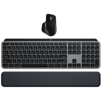 Комплект (клавіатура, миша) бездротовий Logitech MX Keys S Combo for Mac Space Grey (920-012845) 29918