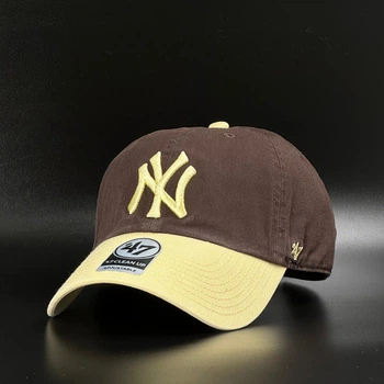 Коричнева кепка 47 brand New York Yankees CLEAN UP B-NLTRG17GWS-BWA