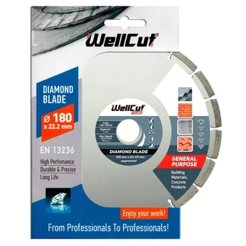 Алмазный диск 180 7х22,23 Standard сегмент WellCut 25 шт (435556)