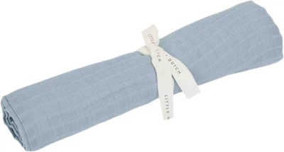 Муслінова пелюшка Little Dutch Pure Denim Blue 120x120 см (8721122570333)