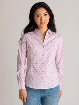 Рубашка женская U.S. Polo Assn 216599-NA00A(LAVENDER) XS Лавандовая (786662252451)