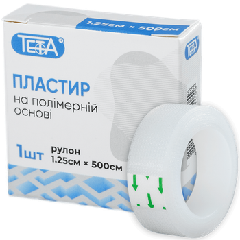Пластир на полімерній основі в рулонах Teta®, розмір 1,25х500см