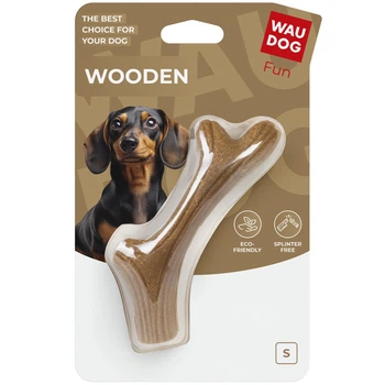 Іграшка для собак WAUDOG Fun Wooden Ваудог Ріг жувальний, дерево та полімер, розмір S 14 см (4823089388793)