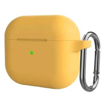 Чехол с карабином CasePro Case Yellow для AirPods 5 | 4
