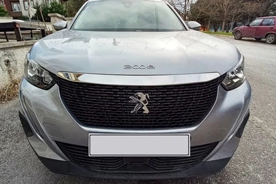 Накладка на капот (1 шт, нерж) для Peugeot 2008 2019- рр