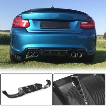 Дифузор заднього бампера V6 (для F87 M2/M2С, Карбон) для BMW 2 серія F22/F23 2014-2021 рр