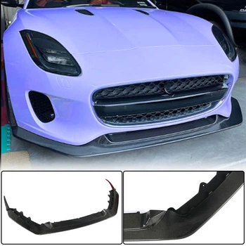 Накладка на передній бампер Lip (для Base 2017-2019, Карбон) для Jaguar F-Type рр