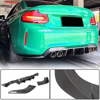 Дифузор заднього бампера V2 (для F87 M2/M2С, Карбон) для BMW 2 серія F22/F23 2014-2021 рр