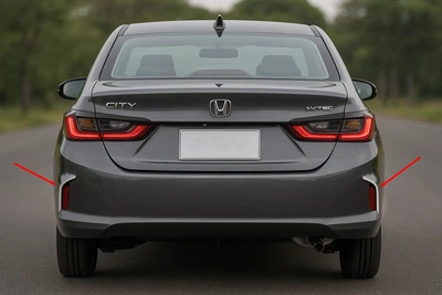 Окантовки отражателей заднего бампера SD (2 шт, нержавейка) для Honda City 2021- гг