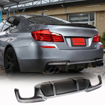 Задний диффузор бампера V1 для F10 M-Sport, Карбон для BMW 5 серия F10/F11 2010–2016 гг