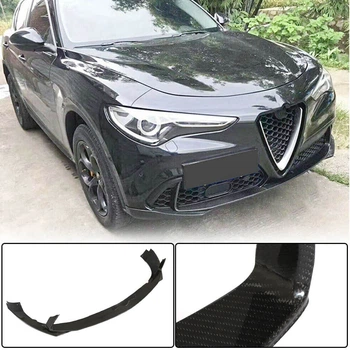 Передний сплиттер (для Base, 2017-2023, Карбон) для Alfa Romeo Stelvio 2016- гг