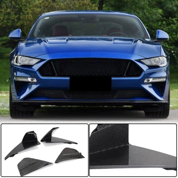 Накладки на Противотуманные Фары (2018-2021, Карбон) для Ford Mustang
