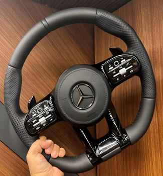 Руль AMG-Style (черный -2026 черные кнопки) для Mercedes S-сlass W221 2005-2013 гг