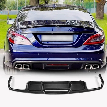 Диффузор заднего бампера (для Base/CLS63 AMG 2015-2018, Карбон) для Mercedes CLS C218