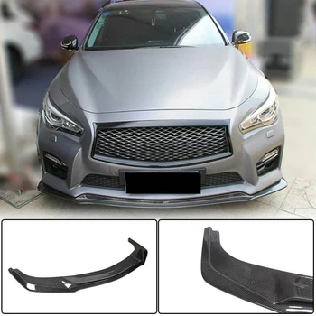 Передний Лип-спойлер V1 для Q50 Sport 2014-2017 Карбон для Infiniti Q50/Q60