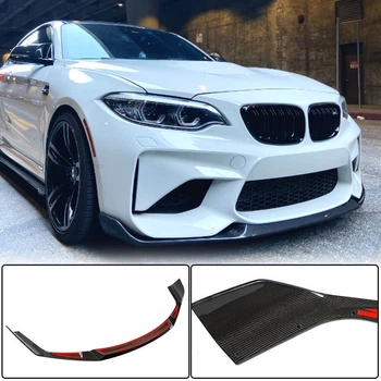 Передний спойлер Lip V4 для F87 M2 Competition, Карбон для BMW 2 серия F22/F23 2014-2021 гг