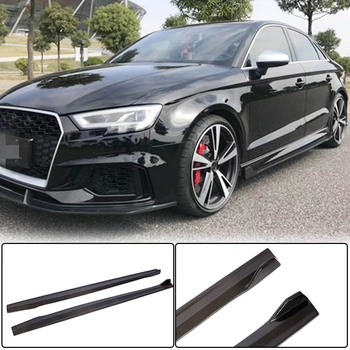 Боковые пороги (для RS3 Sedan 2017-2019, Карбон) для Ауди A3
