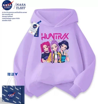 Худі, кофта супер якості Kpop Demon Hunters, Кей поп мисливиці на демонів, фіолетовий, розмір 110