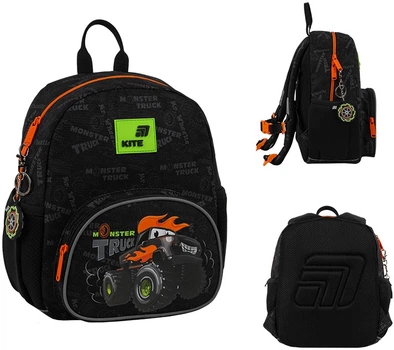 Рюкзак дошкольный Kite Kids Monster Truck 29x22.5x12 см 8.5 л Черный (K26-2727XS-4)
