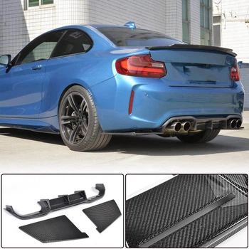 Дифузор заднього бампера V3 (для F87 M2/M2С, Карбон) для BMW 2 серія F22/F23 2014-2021 рр