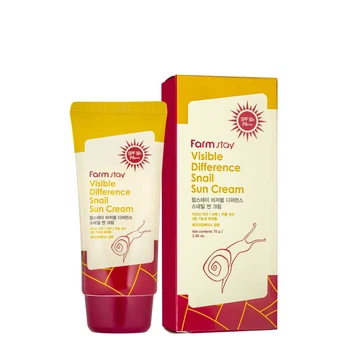 Солнцезащитный крем с муцином улитки Visible Difference Snail Sun Cream SPF50 PA+++ 70 мл