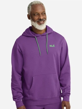 Худі чоловіче Jack Wolfskin Celebratehe Paw Hoody A65904-T0406 S Фіолетове (4064886664318)