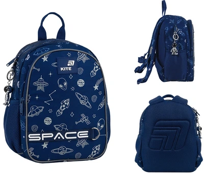 Рюкзак дошкільний Kite Kids In Space 31x23x13 см 9 л Синій (K26-2735XS)
